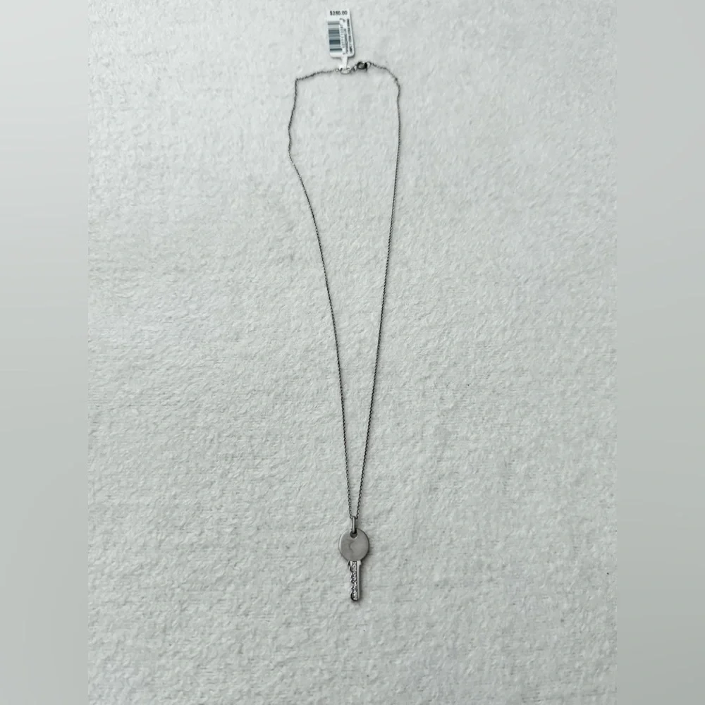 Simply Vera Vera Wang 925 Sterling Silver Diamond Accent Key Pendant Necklace